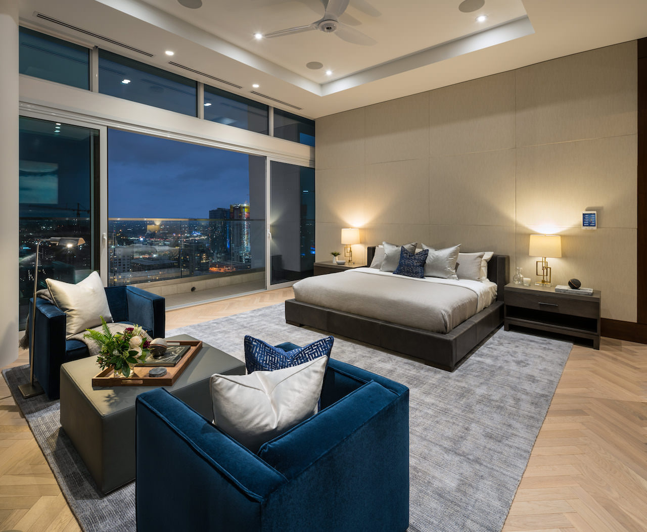 LEVEL LA Penthouse Bedroom Hunter Kerhart Los Angeles Architectural